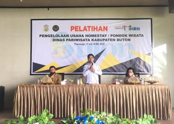 Dispar Buton Gelar Pelatihan Pengelolaan Pondok Wisata