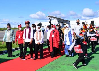 Presiden Jokowi Tiba di Wakatobi Siap Buka GTRA Summit Hingga Resmikan Pelabuhan