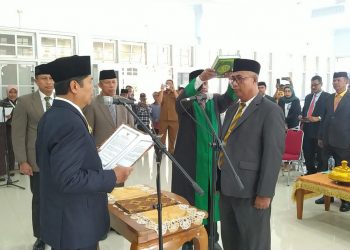 Mengawal Misi Bupati, La Bakry Lantik Asnawi Jamaluddin sebagai Sekda Buton