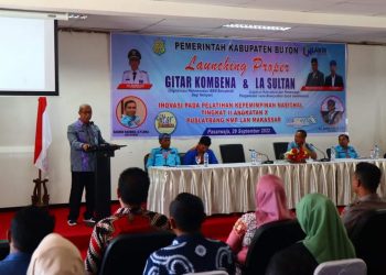 Tingkatkan Pelayanan, Sekda Launching Aplikasi “Gitar Kombena” dan “La Sultan”