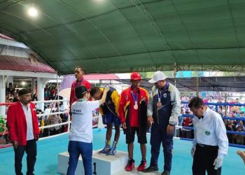 Raih 5 Medali Emas, Kota Kendari Juara Umum Cabor Tinju Porprov, Buton Posisi Kedua