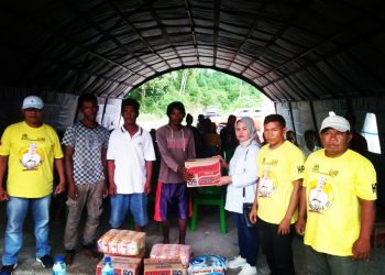 Wujud Kepedulian HRS, Bantu Korban Bencana di Bahari Makmur