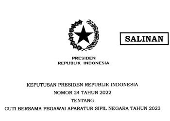Ini Jadwal Cuti Bersama ASN Tahun 2023 Sesuai Keppres