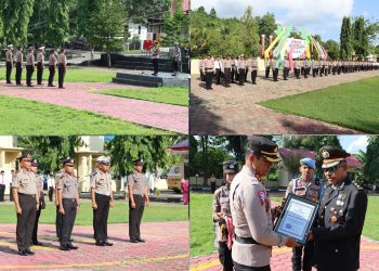 32 Personel Polres Buton Naik Pangkat