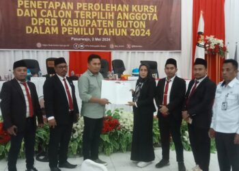 KPU Tetapkan 25 Anggota DPRD Buton Terpilih Hasil Pemilu 2024, Ini Nama-Namanya