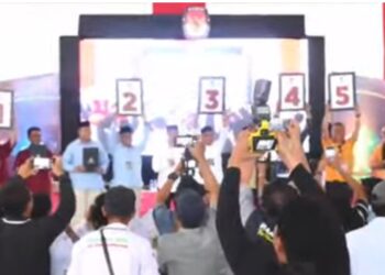 Penetapan Nomor Urut Paslon Pilkada Muna 2024