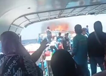 Kapal Rute Lasalimu – Wanci Alami Kebakaran, Penumpang Histeris Sampai Teriak Ya Allah