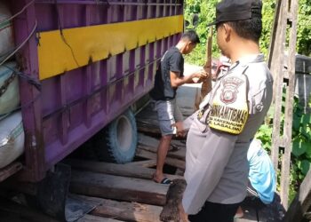 Miris Jembatan Penghubung di Jalur Provinsi Sultra Ini, Ambruk Karena Lintasan Kayu Sudah Lapuk