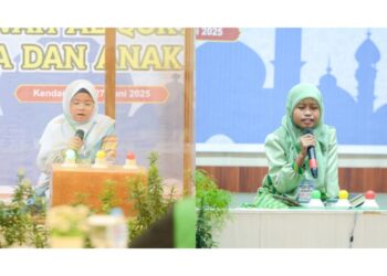 Kafilah Cilik Kota Baubau Tampil Baik di Hari Kedua STQH Kendari