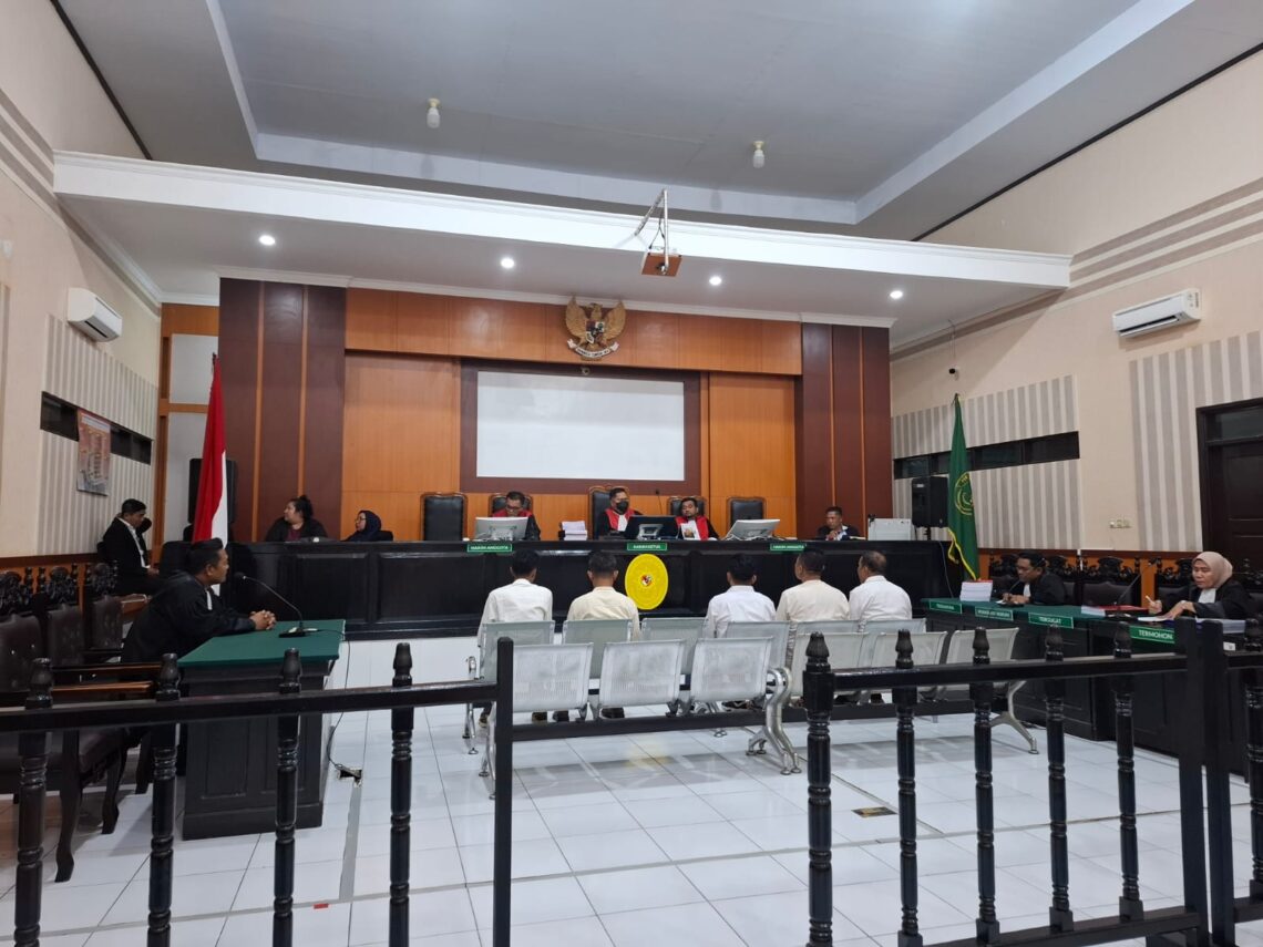 Sidang pembacaan tuntutan kasus dugaan korupsi Gedung Expo Buton di PN Tipikor Kendari.