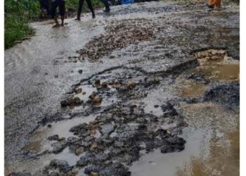 Terdampak Banjir, Ruas Jalan Poros Pasarwajo-Wabula Rusak